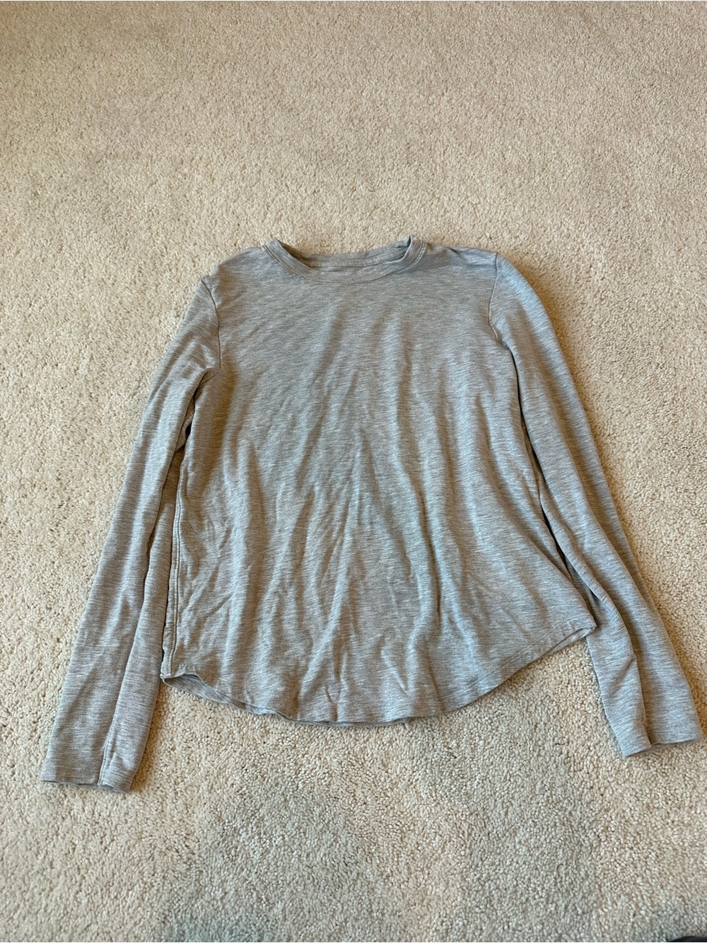 lululemon athletica Long-Sleeve Crew Tee - Heather Light Gray